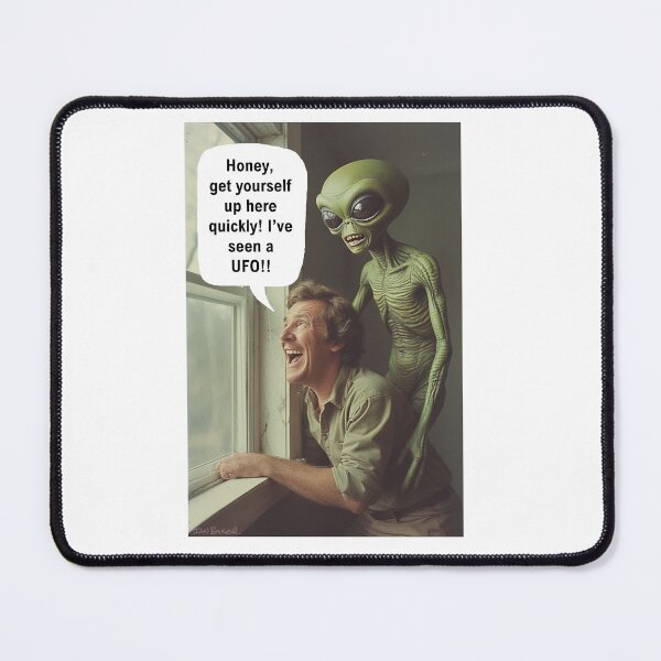 Item preview, Alien in bedroom humour designed and sold by IanBakerToons.