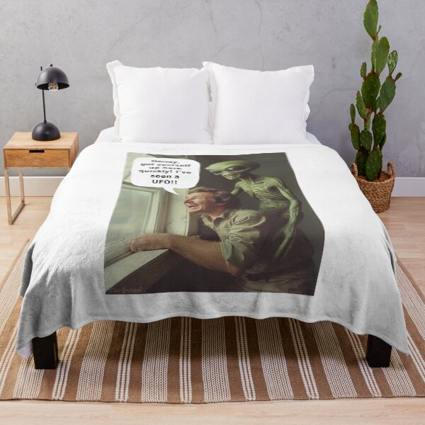 Item preview, Alien in bedroom humour designed and sold by IanBakerToons.