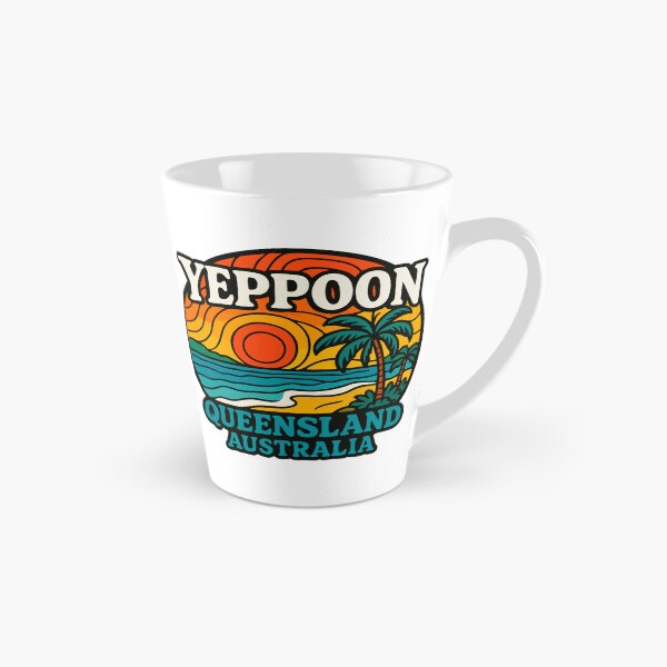 Item preview, Yeppoon Queensland Australia Beach Landscape Retro designed and sold by TomFrontierArt.