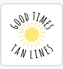 Gute Zeit, Tan Linien Sticker