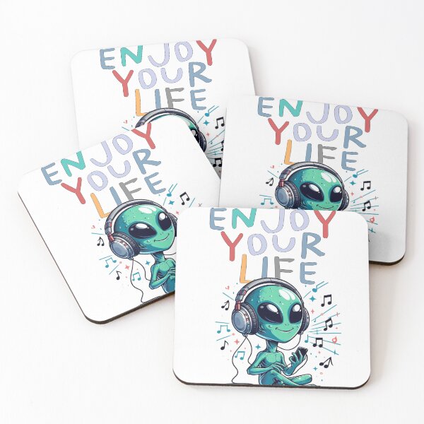 Item preview, Enjoy Your life Alien Listening to Music designed and sold by KarazuStudio.