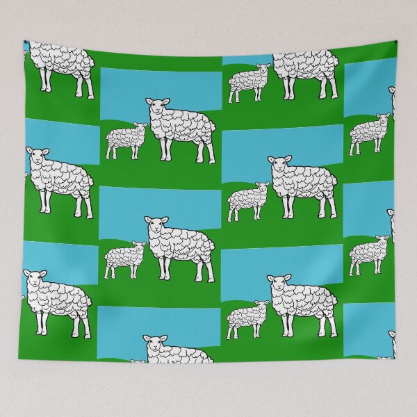 Item preview, Sheep with Lamb Animal lover baby animals  designed and sold by Swati's Digital Den.