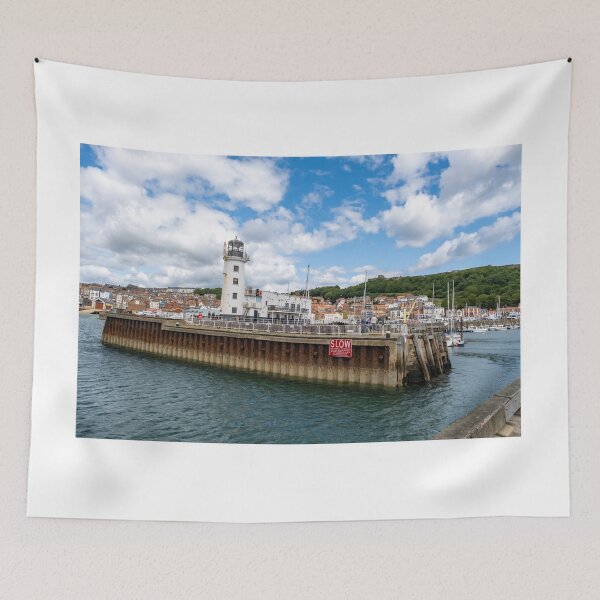 Item preview, Scarborough Lighthouse and harbour designed and sold by yackers1.