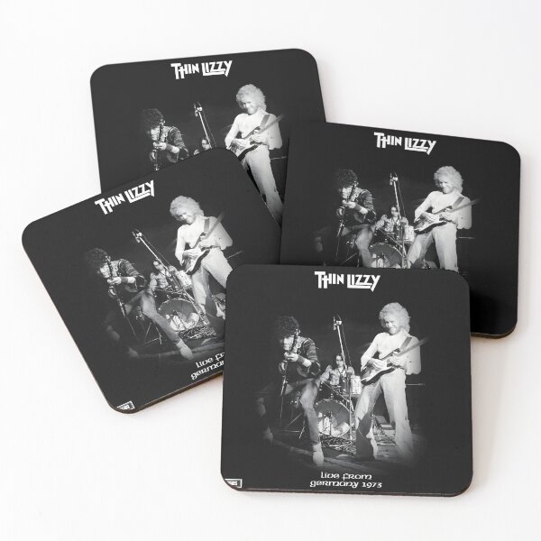 Item preview, Thin Lizzy – Live from Germany 1973 Vintage Rock Poster designed and sold by fintantalonet.