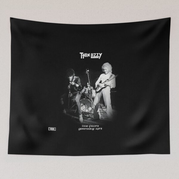 Item preview, Thin Lizzy – Live from Germany 1973 Vintage Rock Poster designed and sold by fintantalonet.