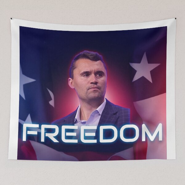 Item preview, Charlie Kirk - I Stand with Freedom designed and sold by ArtByRahim.