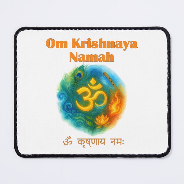 Item preview, Om Krishnaya Namah T-Shirt | Krishna Joy & Love Mantra designed and sold by MySpiritTravels.