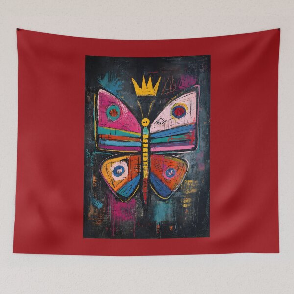 Item preview, Royal Butterfly Spirit - Dynamic Colorful Design with Golden Accents and Energy designed and sold by OlfactoART Studio.