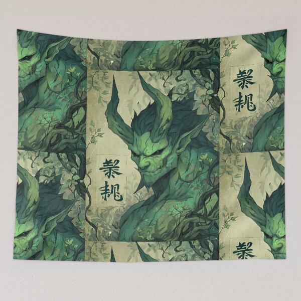 Item preview, The Green Oni of the Forest designed and sold by bapupa.