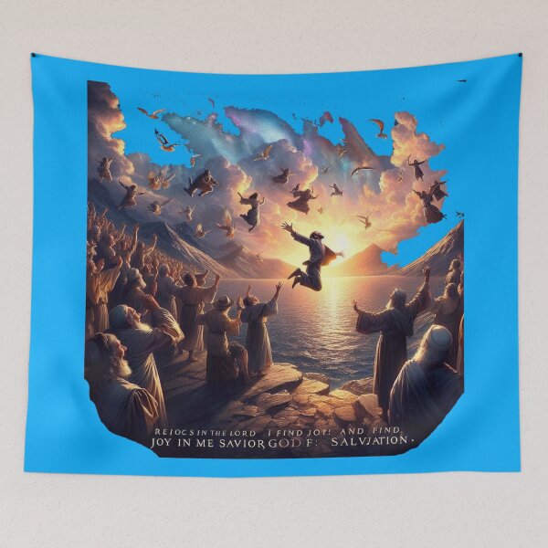 Item preview, Rejoicing in the Lord, I find joy in my Savior, God of salvation. (Habakkuk 3:18) designed and sold by PaintMeWorld.