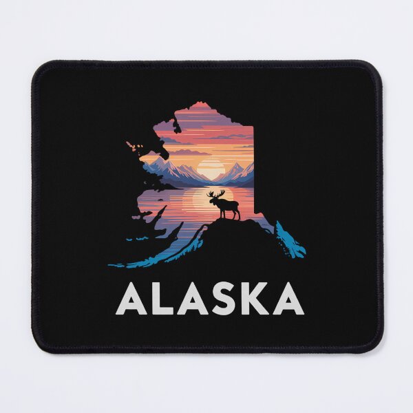 Item preview, Alaskan Moose Animal Alaska Map designed and sold by Bandikonsalez.
