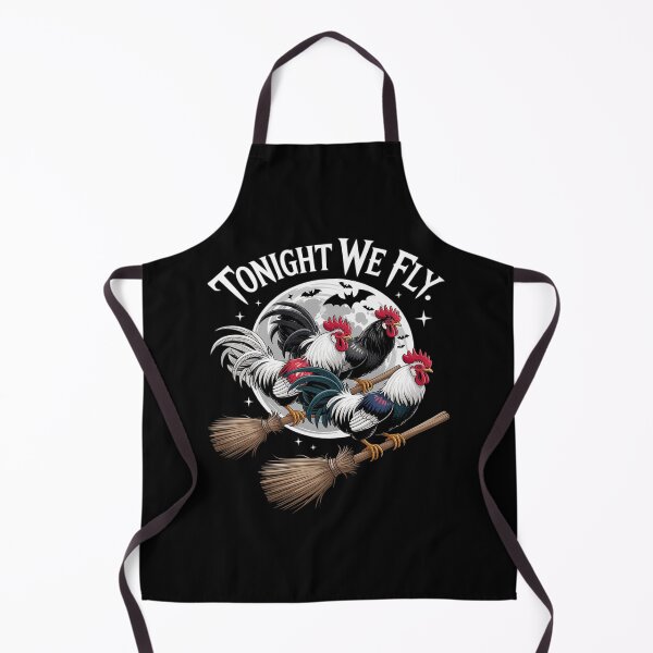 Item preview, Tonight We Fly Funny Chicken Witches Halloween designed and sold by tabdejinti.