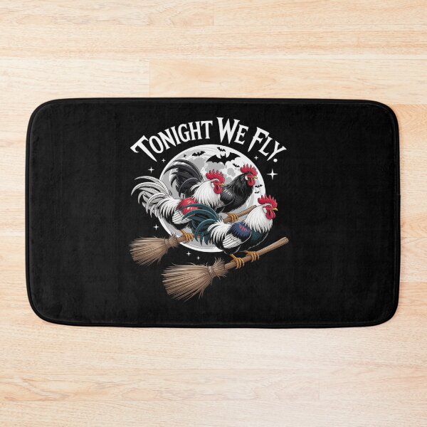 Item preview, Tonight We Fly Funny Chicken Witches Halloween designed and sold by tabdejinti.