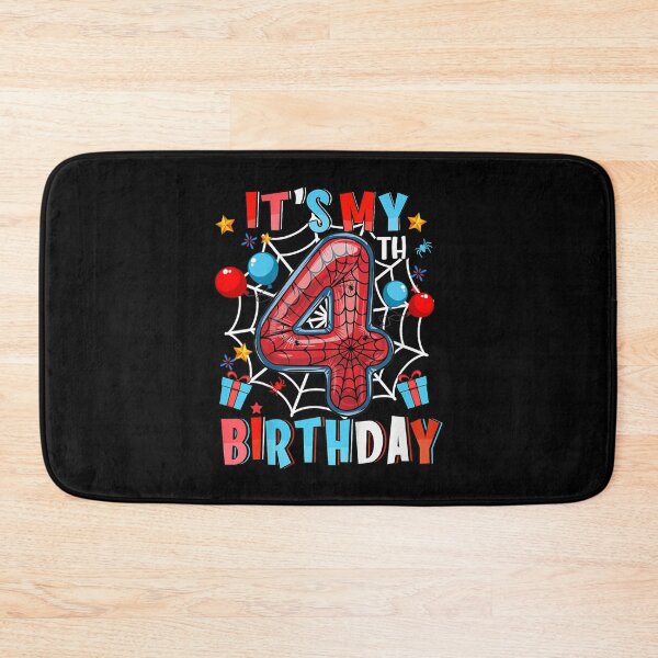 Item preview, It's My 4th Birthday Spider Web Theme Party 4 Years Old Boys designed and sold by Xaviermacdonald.