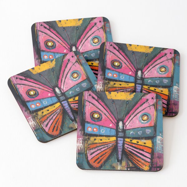 Item preview, Crowned Butterfly Flight - Dynamic Colorful Design with Energetic Shapes designed and sold by OlfactoART Studio.