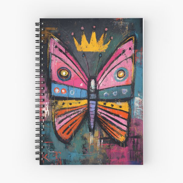 Item preview, Crowned Butterfly Flight - Dynamic Colorful Design with Energetic Shapes designed and sold by OlfactoART Studio.