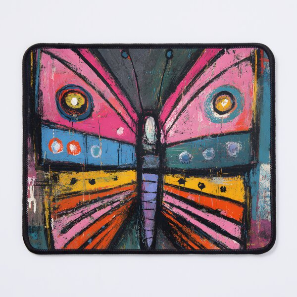 Item preview, Crowned Butterfly Flight - Dynamic Colorful Design with Energetic Shapes designed and sold by OlfactoART Studio.