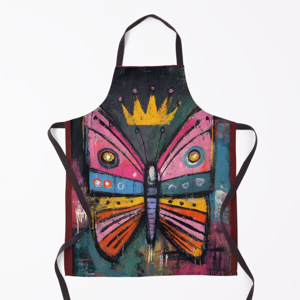 Item preview, Crowned Butterfly Flight - Dynamic Colorful Design with Energetic Shapes designed and sold by OlfactoART Studio.