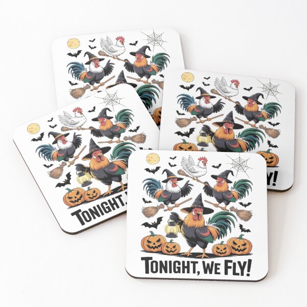Item preview, Tonight We Fly Halloween Chicken Spooky Farm Animals Lover designed and sold by tabdejinti.