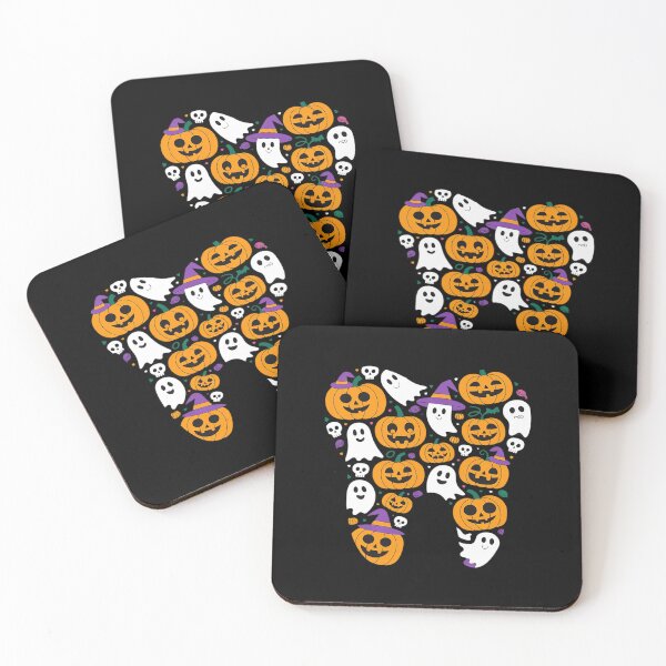 Item preview, Tooth Halloween Pattern Dentist Halloween Spooky Tooth designed and sold by tabdejinti.