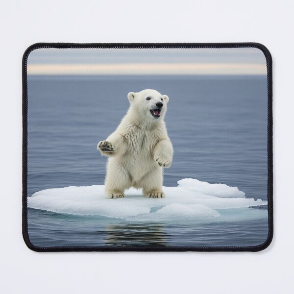 Item preview, Adorable Polar Bear Cub on a Small Ice Floe designed and sold by ART-POD-PL.
