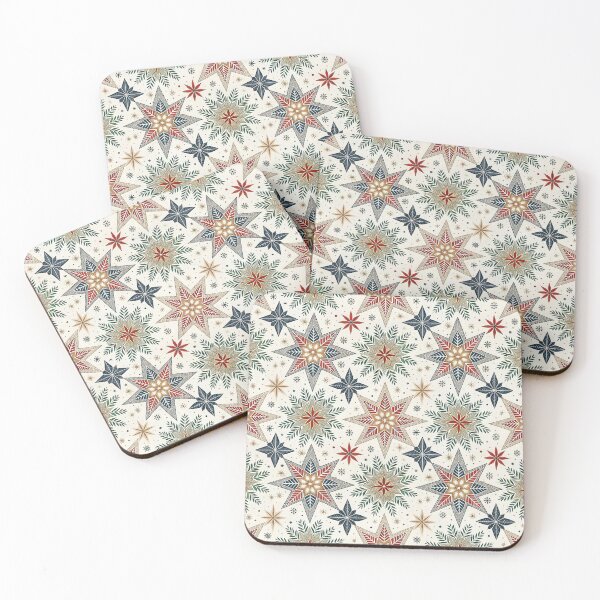 Item preview, Festive Nordic Stars & Rosettes Illustration designed and sold by Shuga-Design.