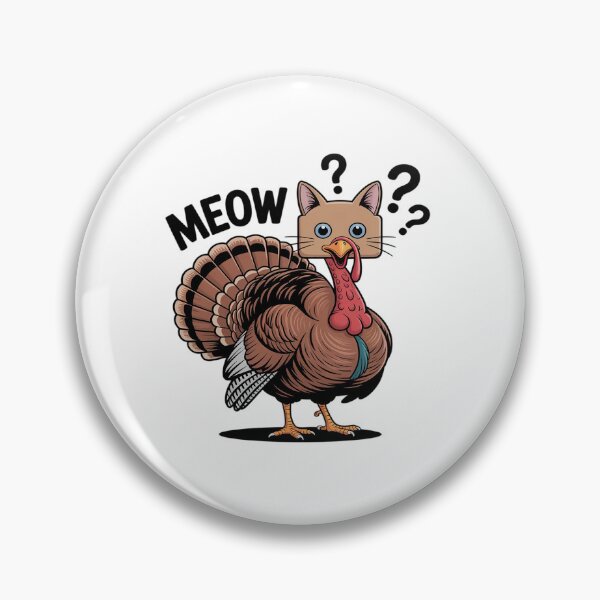 Item preview, Turkey Cat Meow Cats Lover Funny Men Women Thanksgiving designed and sold by tabdejinti.
