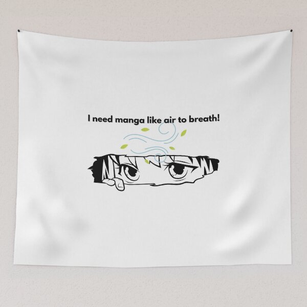 Item preview, Manga like air to breath - Funny Nerd Quote designed and sold by Kouichi1990.