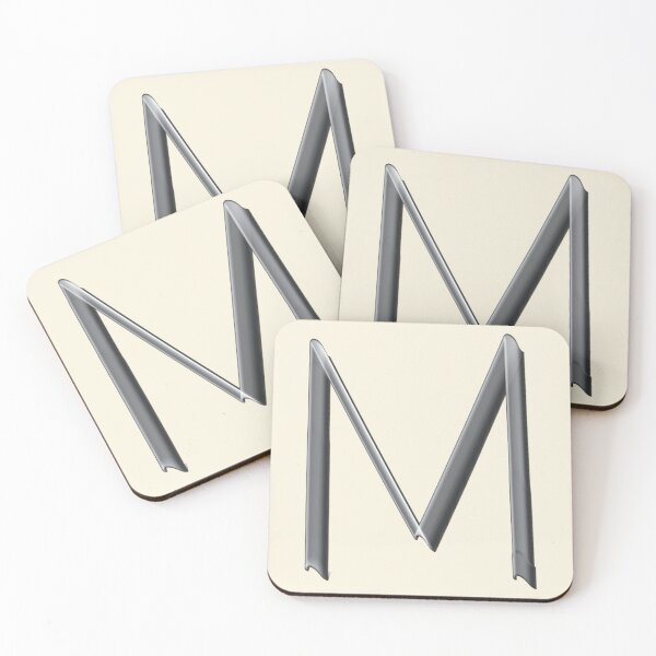 Item preview, 3D Metallic Letter M Typography Design designed and sold by Tem‑Tip of pen.