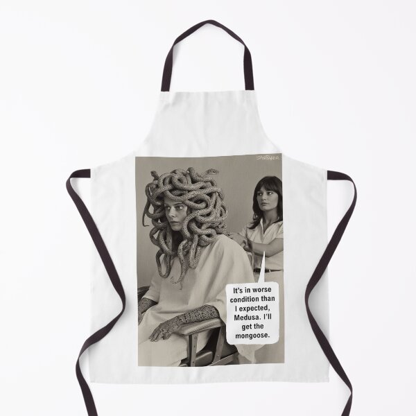 Item preview, Medusa at the Hairdressers Joke. designed and sold by IanBakerToons.