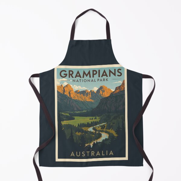 Item preview, A Vintage Illustration of Grampians National Park - Australia designed and sold by GoodOldVintage.