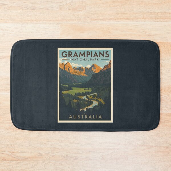 Item preview, A Vintage Illustration of Grampians National Park - Australia designed and sold by GoodOldVintage.
