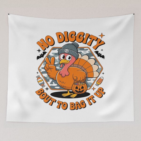 Item preview, Turkey Halloween  , Boys Halloween  no diggity bout to bag it up designed and sold by ticlitule.