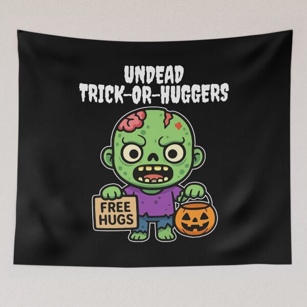Item preview, UNDEAD TRICK-OR-HUGGERS - ZOMBIE HALLOWEEN designed and sold by KEF Custom.