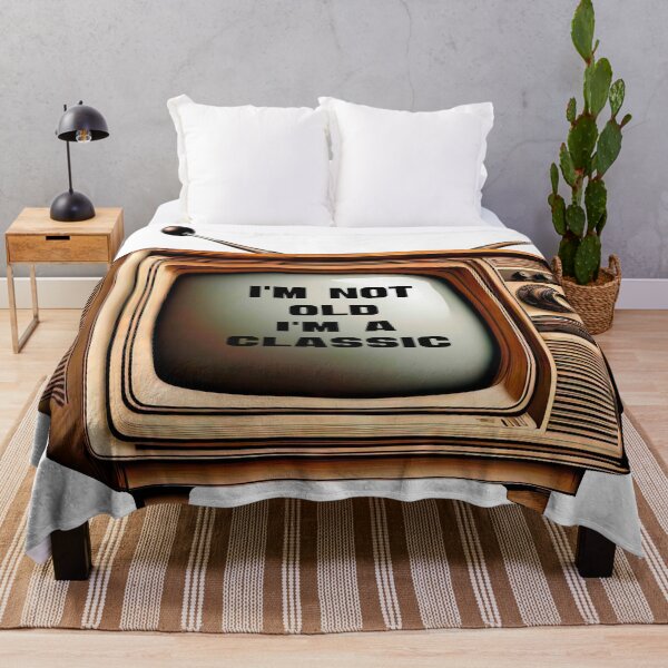 Item preview, “Not Old, Just Classic” Retro TV Humor designed and sold by LanaGustavsson.
