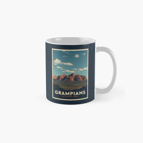 Item preview, A Vintage Illustration of Grampians National Park - Australia designed and sold by GoodOldVintage.