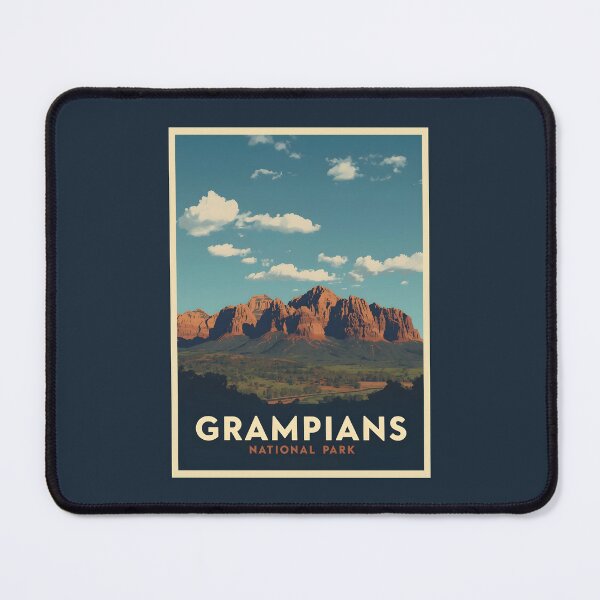 Item preview, A Vintage Illustration of Grampians National Park - Australia designed and sold by GoodOldVintage.