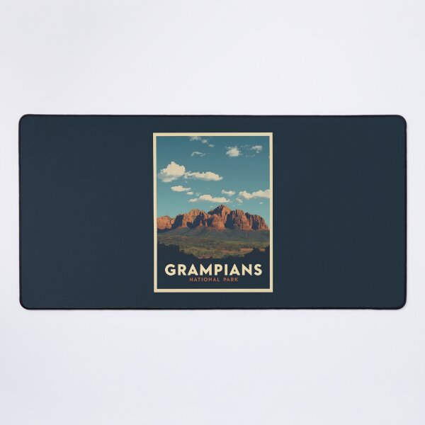 Item preview, A Vintage Illustration of Grampians National Park - Australia designed and sold by GoodOldVintage.