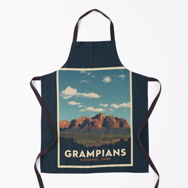Item preview, A Vintage Illustration of Grampians National Park - Australia designed and sold by GoodOldVintage.