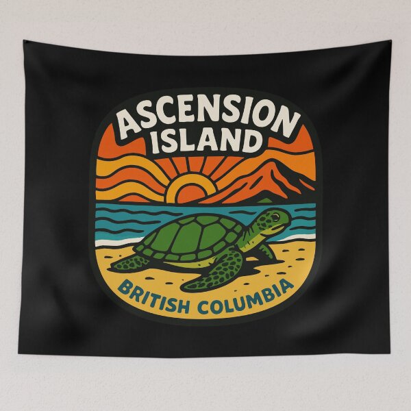 Item preview, Ascension Island British Columbia Sea Turtle designed and sold by TomFrontierArt.