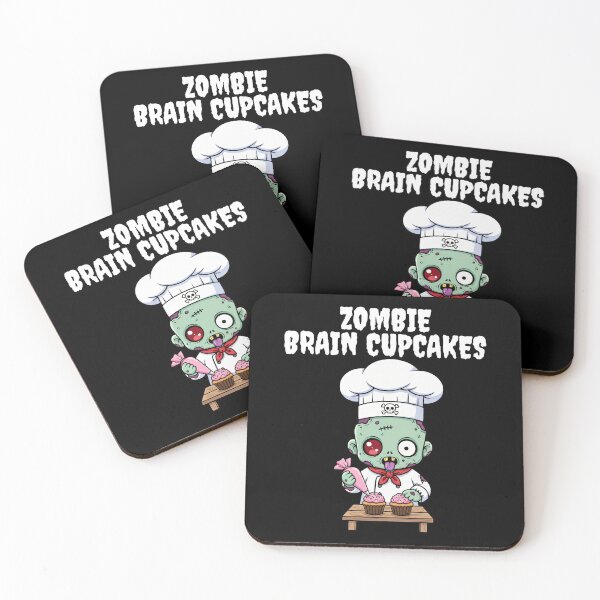 Item preview, ZOMBIE BRAIN CUPCAKES - ZOMBIE HALLOWEEN designed and sold by KEF Custom.