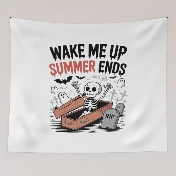 Item preview, Wake Me Up When Summer Ends Halloween Vibes designed and sold by ticlitule.