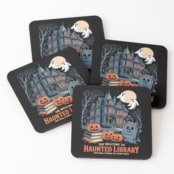 Item preview, Welcome To The Haunted Library Book Lovers Halloween designed and sold by ticlitule.