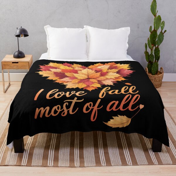Item preview, I Love Fall Most of All Leaf Heart Autumn Leaves designed and sold by Bandikonsalez.