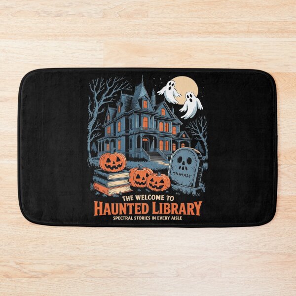 Item preview, Welcome To The Haunted Library Book Lovers Halloween designed and sold by ticlitule.