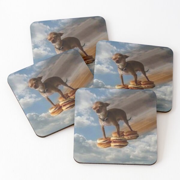 Item preview, chihuahua flying on burgers designed and sold by monkey zone.