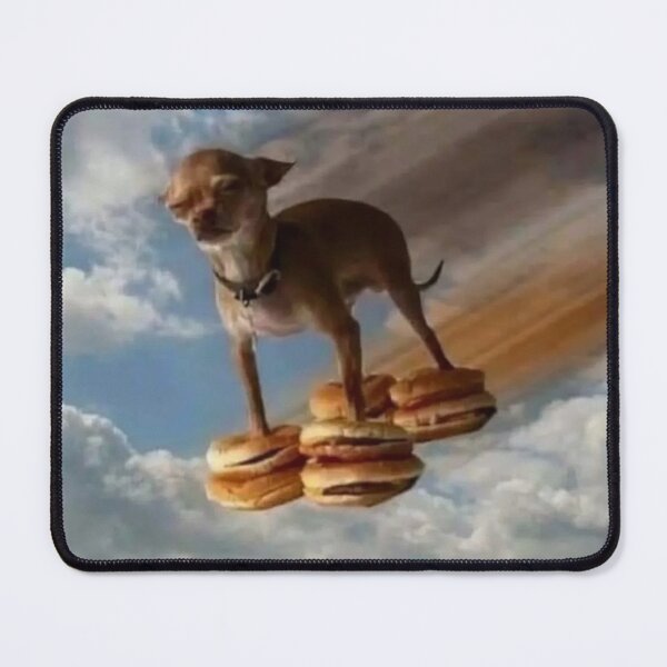 Item preview, chihuahua flying on burgers designed and sold by monkey zone.