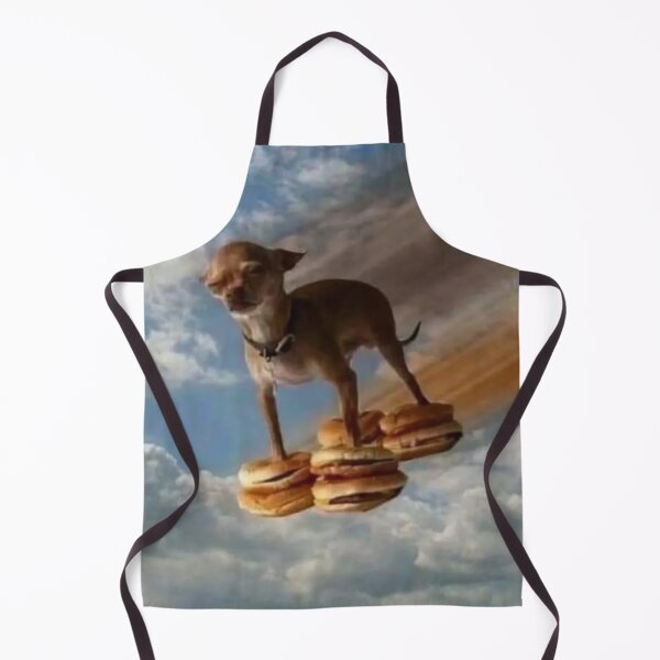 Item preview, chihuahua flying on burgers designed and sold by monkey zone.