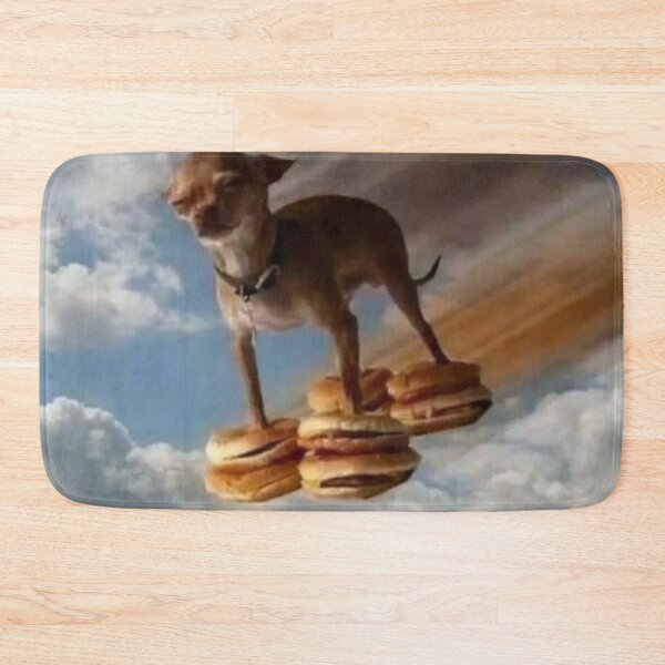 Item preview, chihuahua flying on burgers designed and sold by monkey zone.