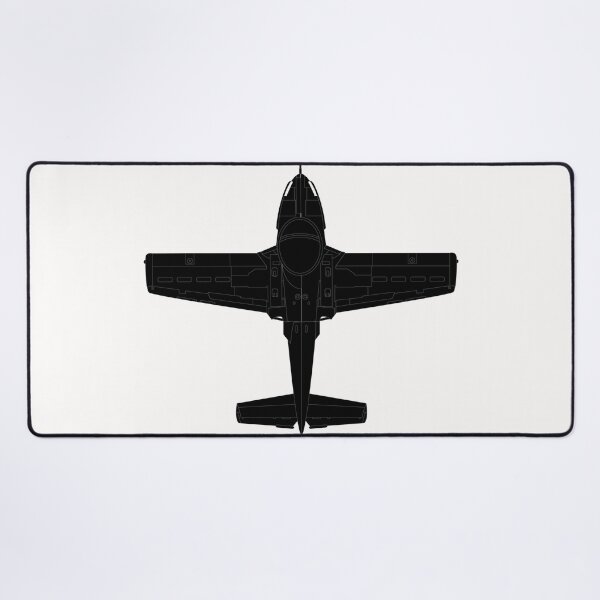 Item preview, Aircraft - T-37-Trainer - Top - Black - Metal X 300 designed and sold by Military Insignia Products.
